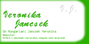 veronika jancsek business card